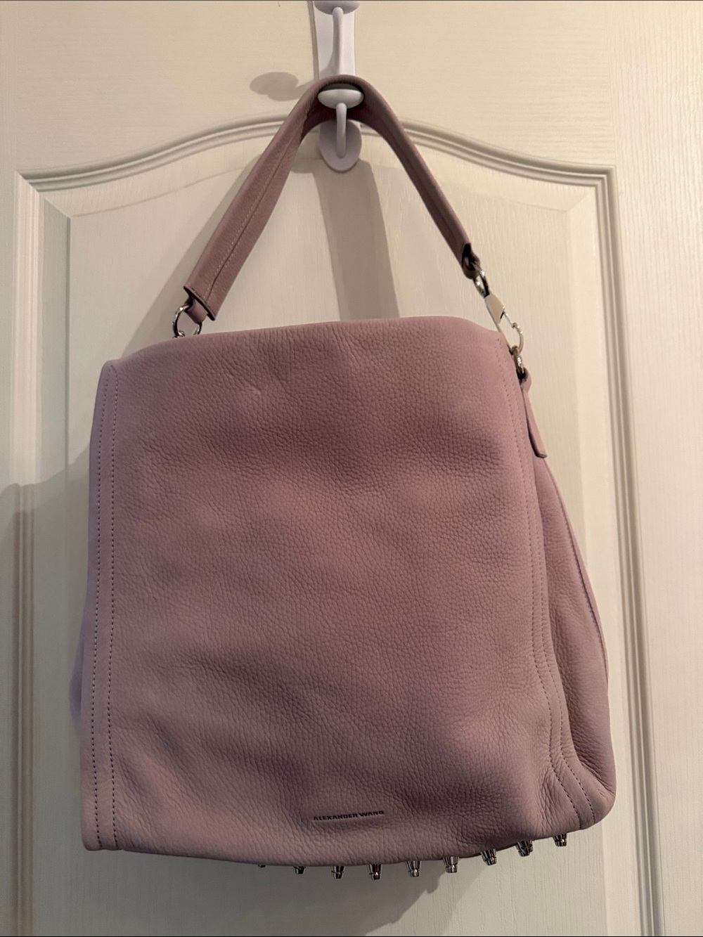 Alexander Wang Darcy dusty pink Suede Shoulder Bag - Women's Stylish Hobo